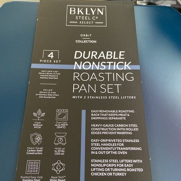Brooklyn Steel Co.Orbit 4-Pc. Nonstick
Roasting Pan Set. - Picture 5 of 6